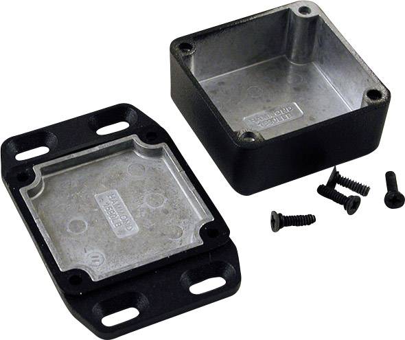 Hammond Electronics 1590WLLBFLBK Universal enclosure 50 x 50 x 25 Aluminium Black 1 pc(s)