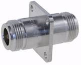 A metallic adapter with two threaded sides, suitable for connections in hydraulic or pneumatic systems.