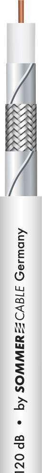 Sommer Cable 601-0970C Coax Outside diameter: 6.8 mm RG6 75 Ω 120 dB White Sold per metre