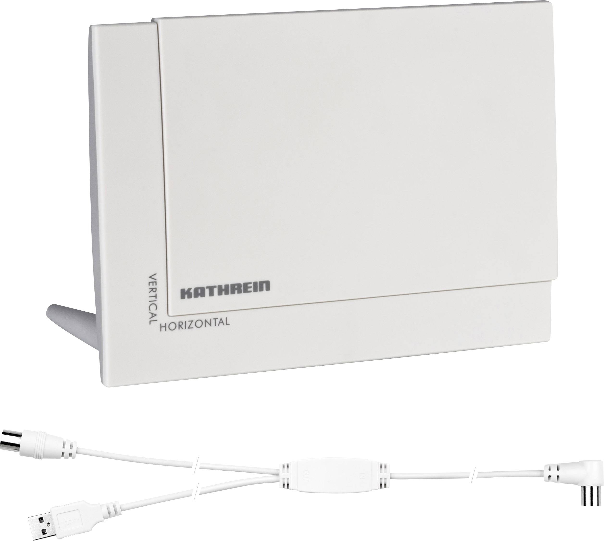 Kathrein BZD 32 DVB-T/T2 active planar antenna Indoors Amplification: 18 dB White