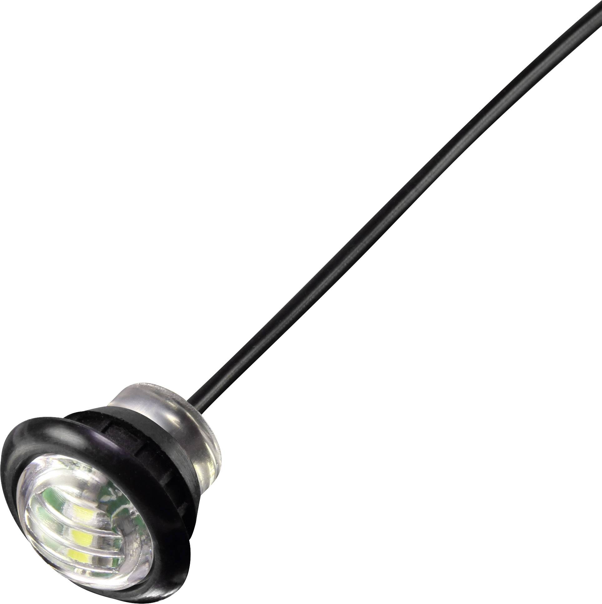 Small LED lamp with black cable.