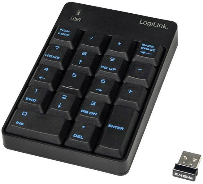 LogiLink ID0120 Radio Numeric keypad Black