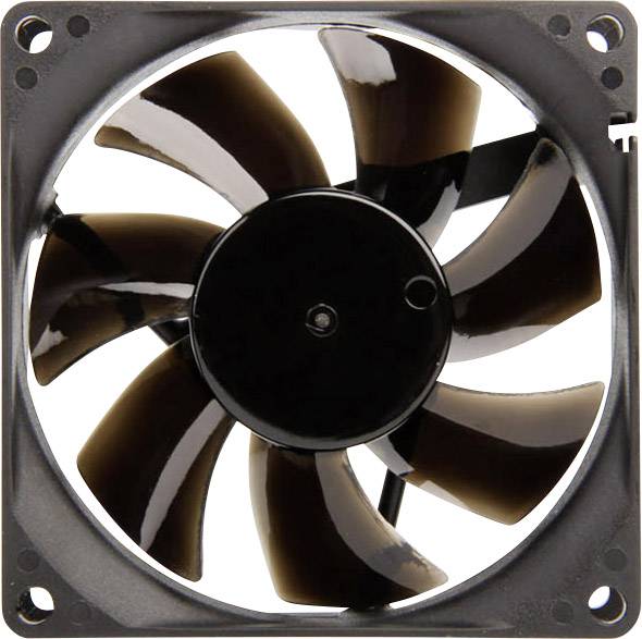 NoiseBlocker BlackSilent Pro P-P PC fan Black (W x H x D) 80 x 80 x 25 mm