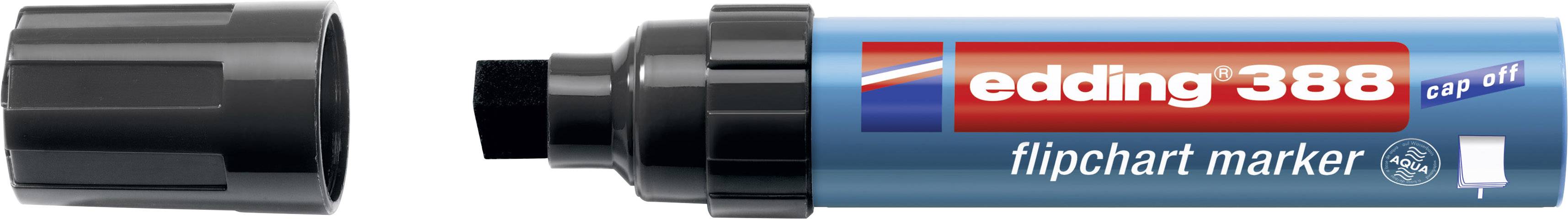 Edding 4-388001 Flipchart marker 388 Wedge tip 4 - 12 mm Black