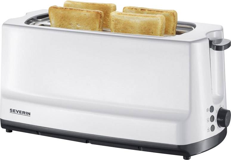 Severin AT 2234 Twin long slot toaster with home baking attachment White, Grey