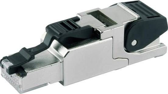 Telegärtner 100023039 RJ45 CONNECTOR CAT 6A shielded 100023039 Plug, straight No. of pins (RJ) 8P8C Metal 1 pc(s)