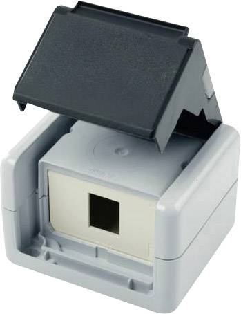 Telegärtner Network outlet Surface-mount Unequipped 1 port Grey