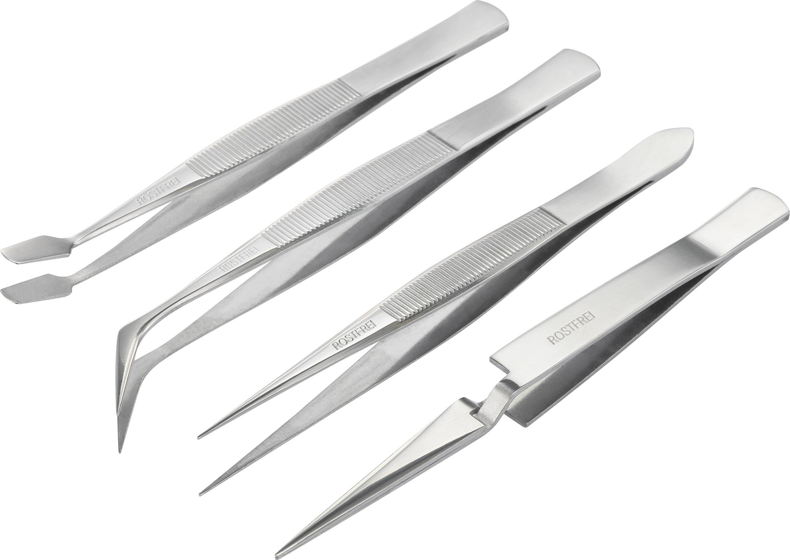 Basetech BT-2108046 Tweezers set 4-piece