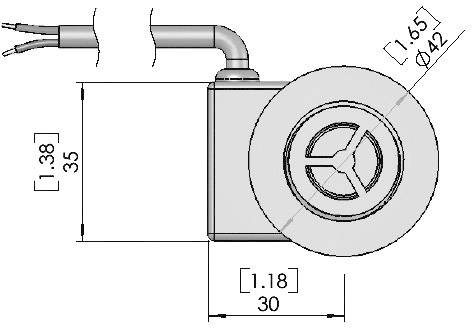 TE Connectivity Sensor FS-01 Flow Switch, SPST, Vertical
