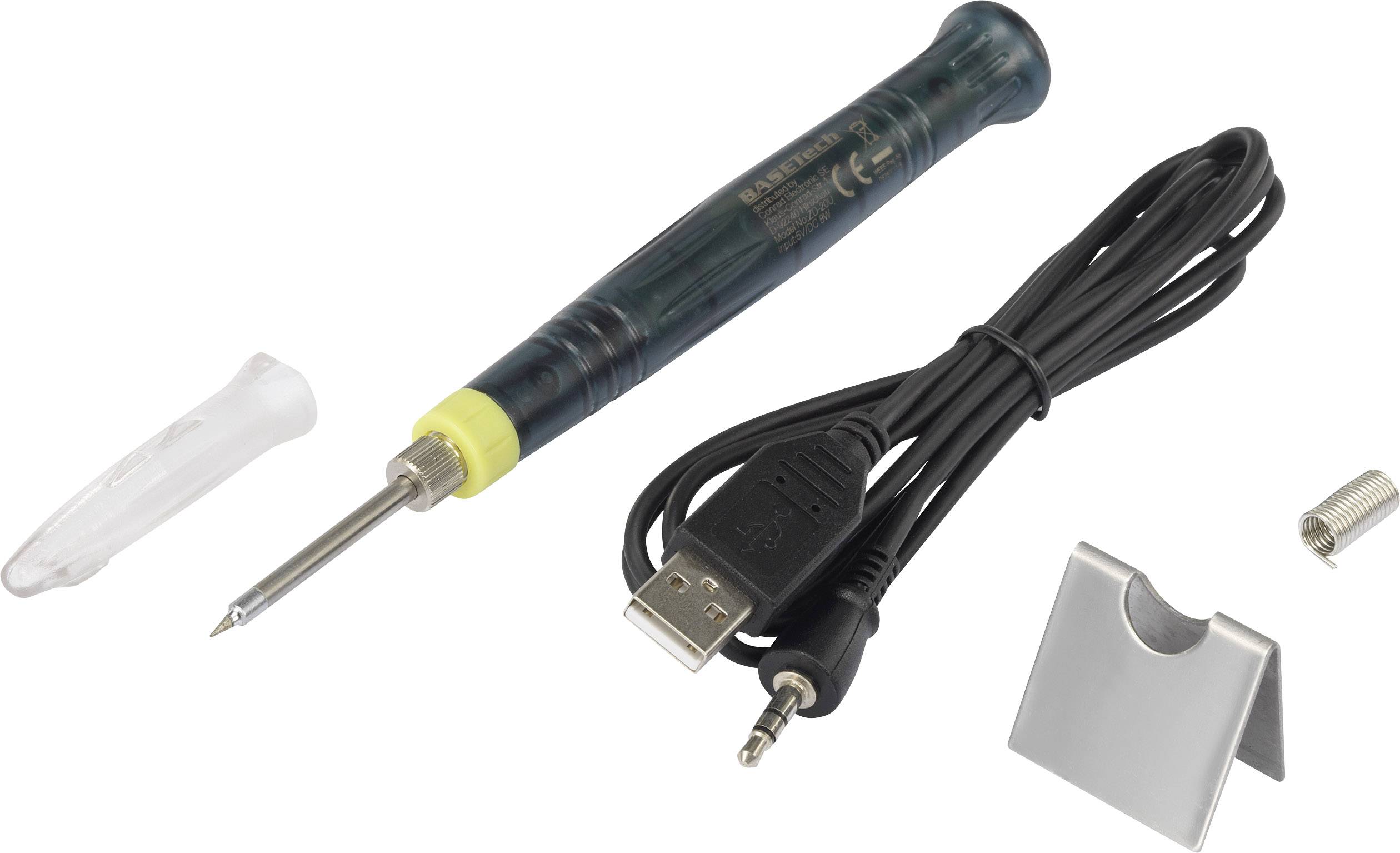Basetech Soldering iron 5 V 8 W Soldering tip 400 °C (max)