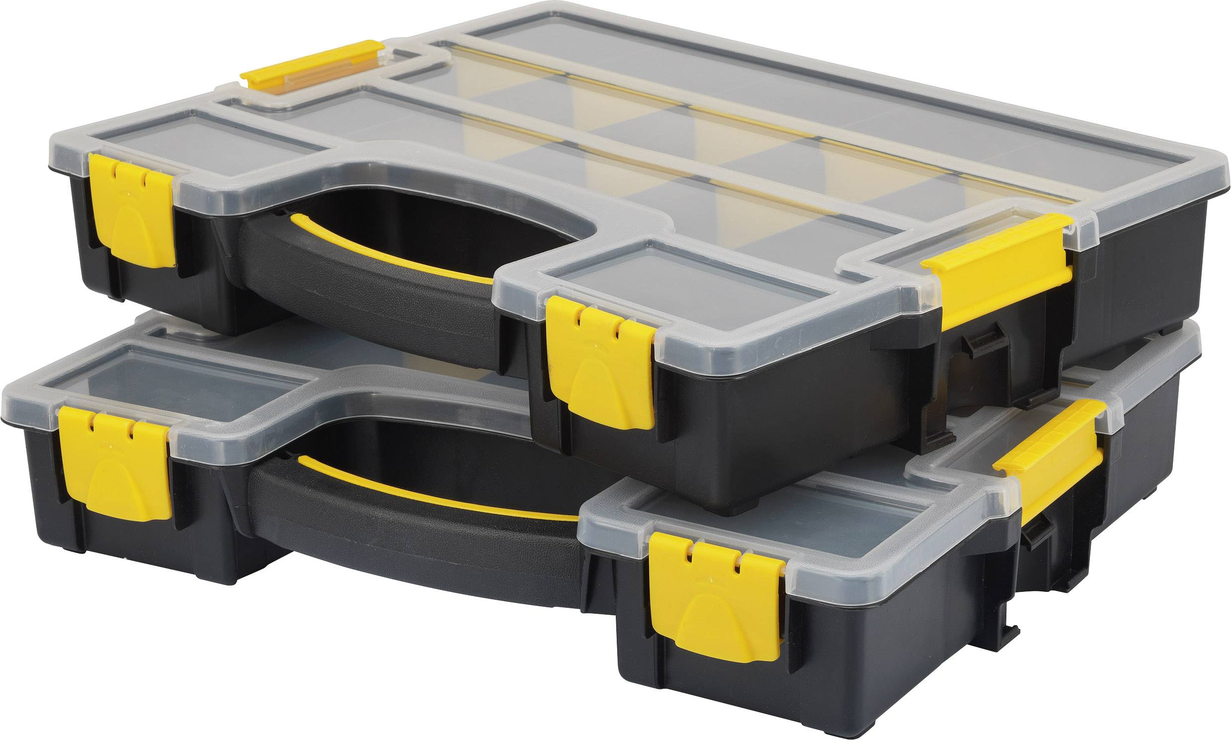 Basetech Assortment box (L x W x H) 370 x 286 x 140 mm No. of compartments: 15 variable compartments Content 1 pc(s)