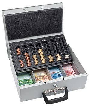 WEDO 1554465 Cash box (W x H x D) 355 x 100 x 275 mm Light grey