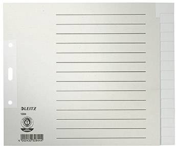 Tab with lines and index from 1 to 10, brand name 'Leitz' bottom left.