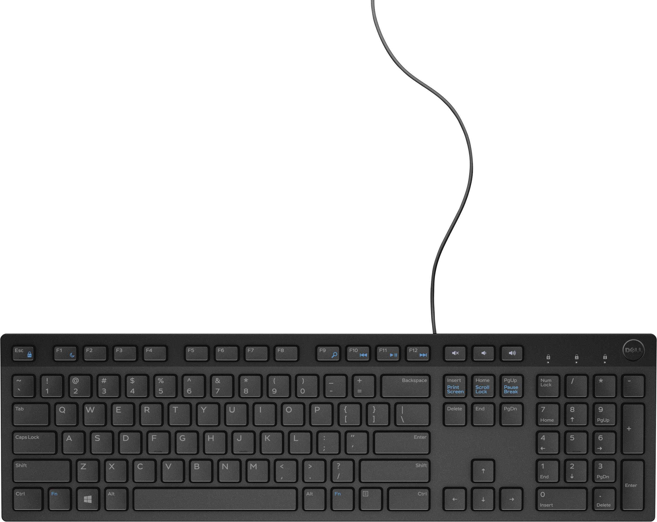 Dell KB216 USB Keyboard German, QWERTZ Black