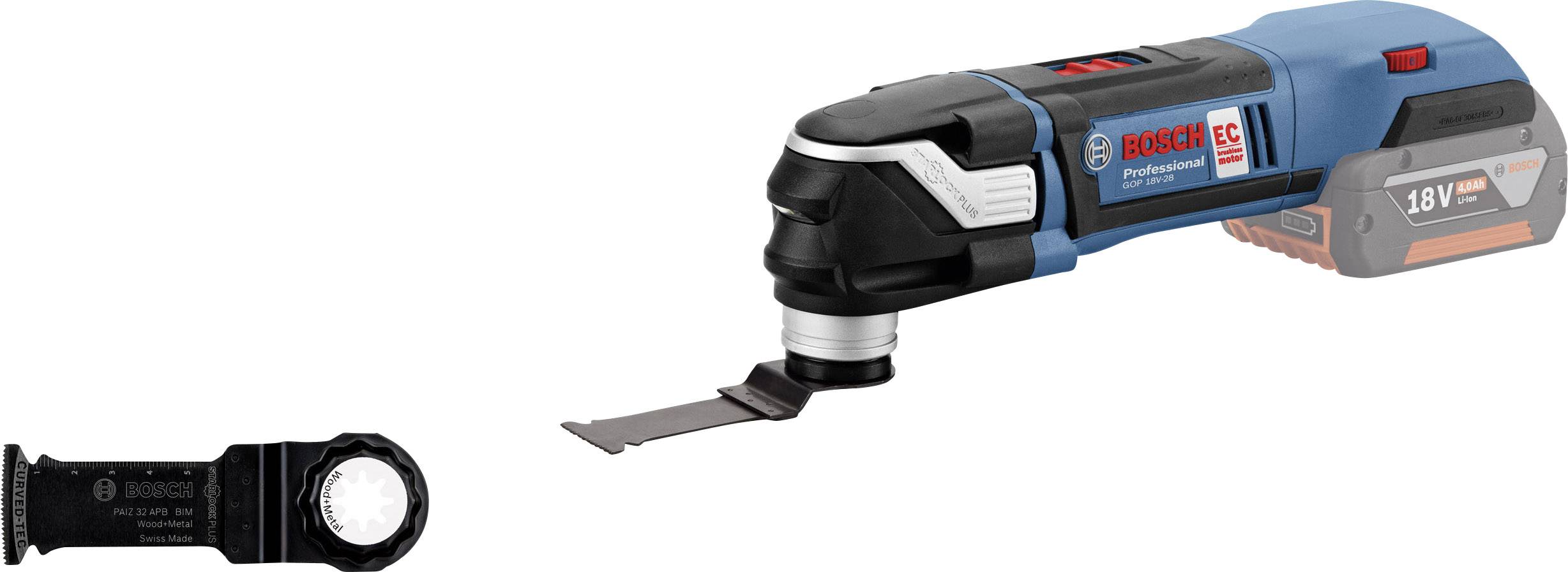 Bosch Professional 06018B6002 Cordless multifunction tool w/o battery No. of power packs included 0