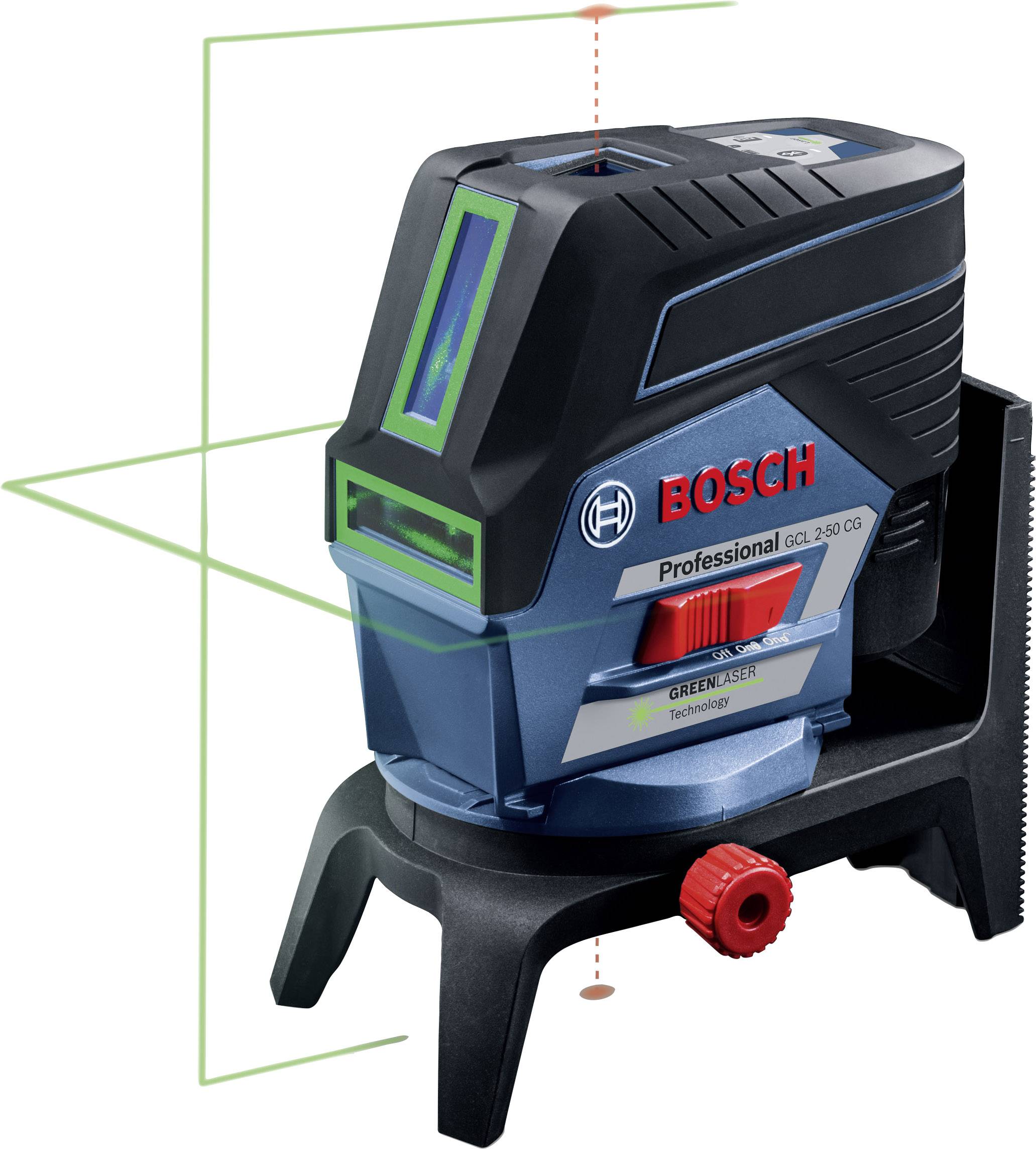 Bosch Professional GCL2-50 CG+RM2 Plump dot and multi-line laser Self-levelling Range (max.): 20 m