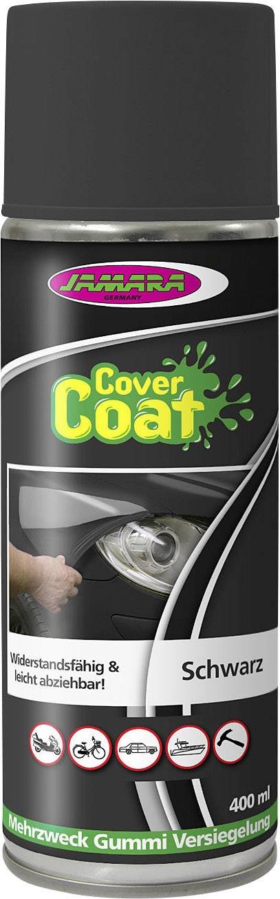 Jamara Cover Coat Liquid rubber coating spray Colour Black 231606 400 ml
