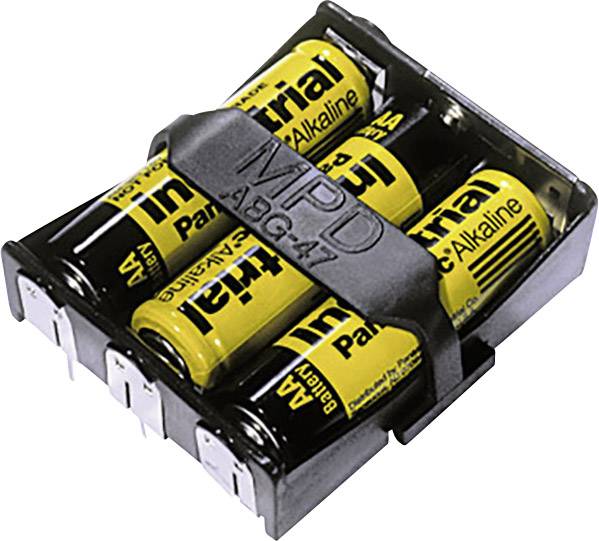 MPD BA3AAPC-UL94V-0 Battery tray 3x AA Solder lug (L x W x H) 58 x 48 x 16 mm