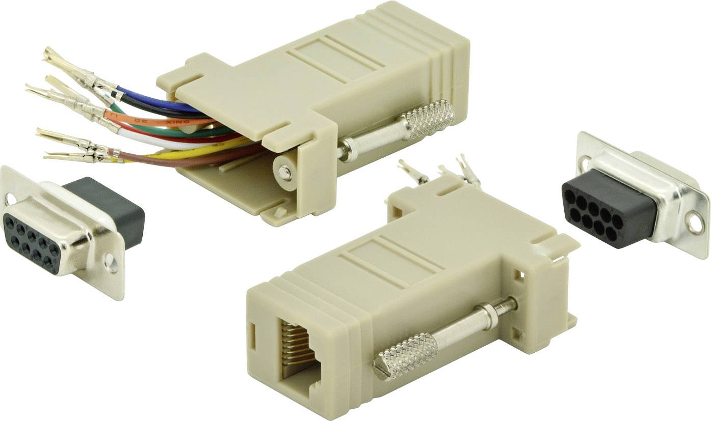 Digitus D-SUB adapter D-SUB socket 9-pin - RJ45 socket