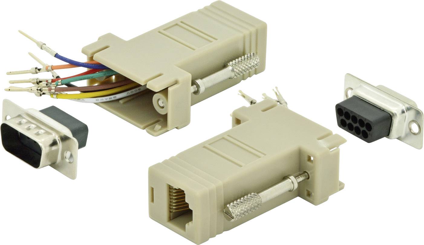 Digitus D-SUB adapter D-SUB-plug 9-pin - RJ45 socket