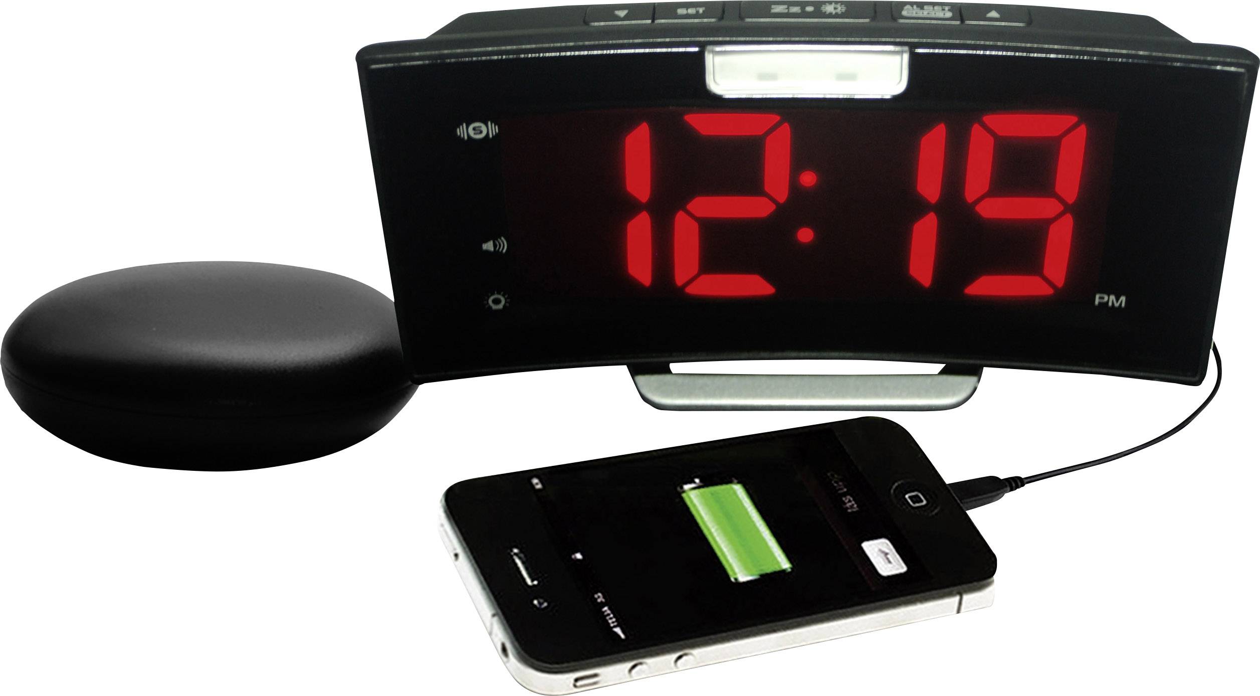 Geemarc 1558317 Quartz Alarm clock Black Large display