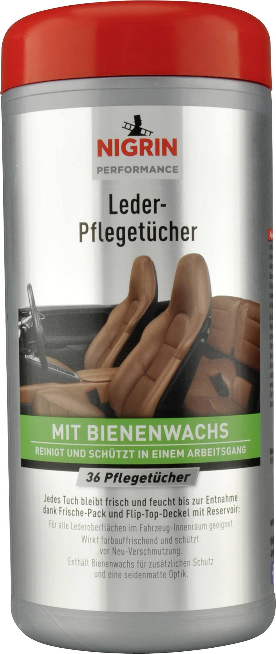 NIGRIN 74648 Leather care tissue 36 pc(s)