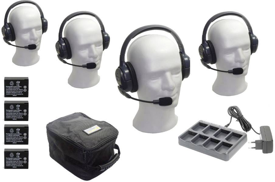 MAAS Elektronik 3756 Eartec UL 4 D DECT transceiver 4-piece set