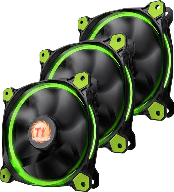 PC fan Thermaltake 3 pc(s) RIING LED (W x H x D) 120 x 120 x 25 mm