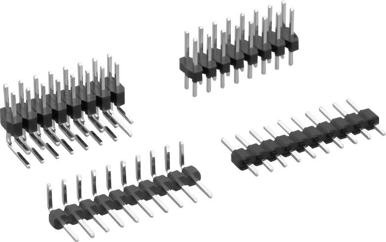 TRU COMPONENTS Pin strip (standard) No. of rows: 1 Pins per row: 8 TC-0628-100-008-00