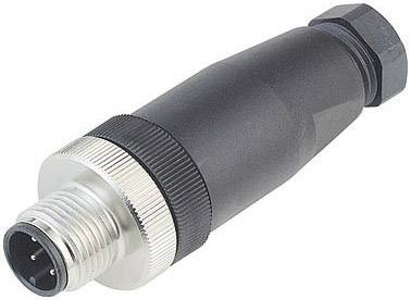 binder 99-0537-14-05 Series 713, Sensor / Actuator Plug Connector M12, Screw Closure, Straight