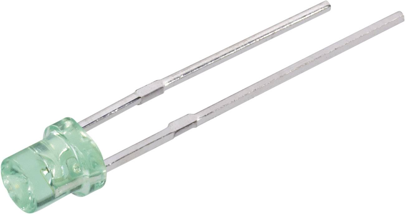 Everlight Opto 484SYGT-S530-E2 LED wired Green Cylindrical 3 mm 10 mcd 150 ° 20 mA 2 V