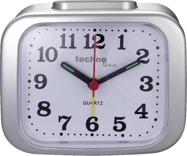 Techno Line Model XL silber Quartz Alarm clock Silver Alarm times 1 1 time setting