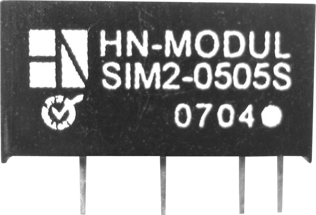 HN Power SIM2-0512D-SIL7 DC/DC converter (print) 5 V DC 12 V DC, -12 V DC 82 mA 2 W No. of outputs: 2 x Content