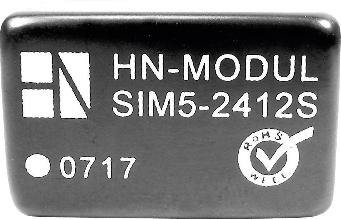 HN Power SIM5-2405S DC/DC converter (print) 24 V DC 5 V DC 600 mA 3 W No. of outputs: 1 x Content 1 pc(s)