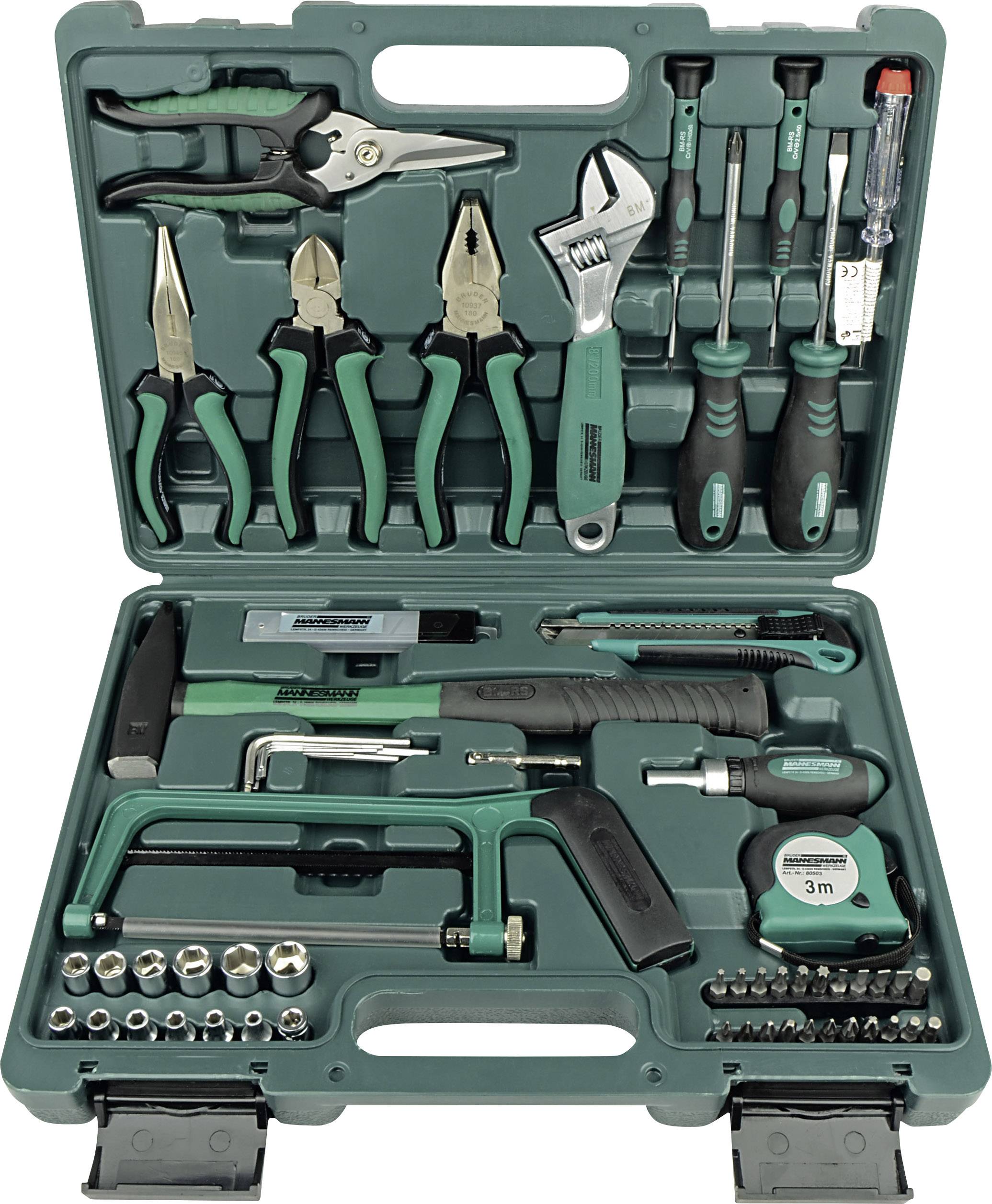 Brüder Mannesmann M29074 Tool kit DIYers Case