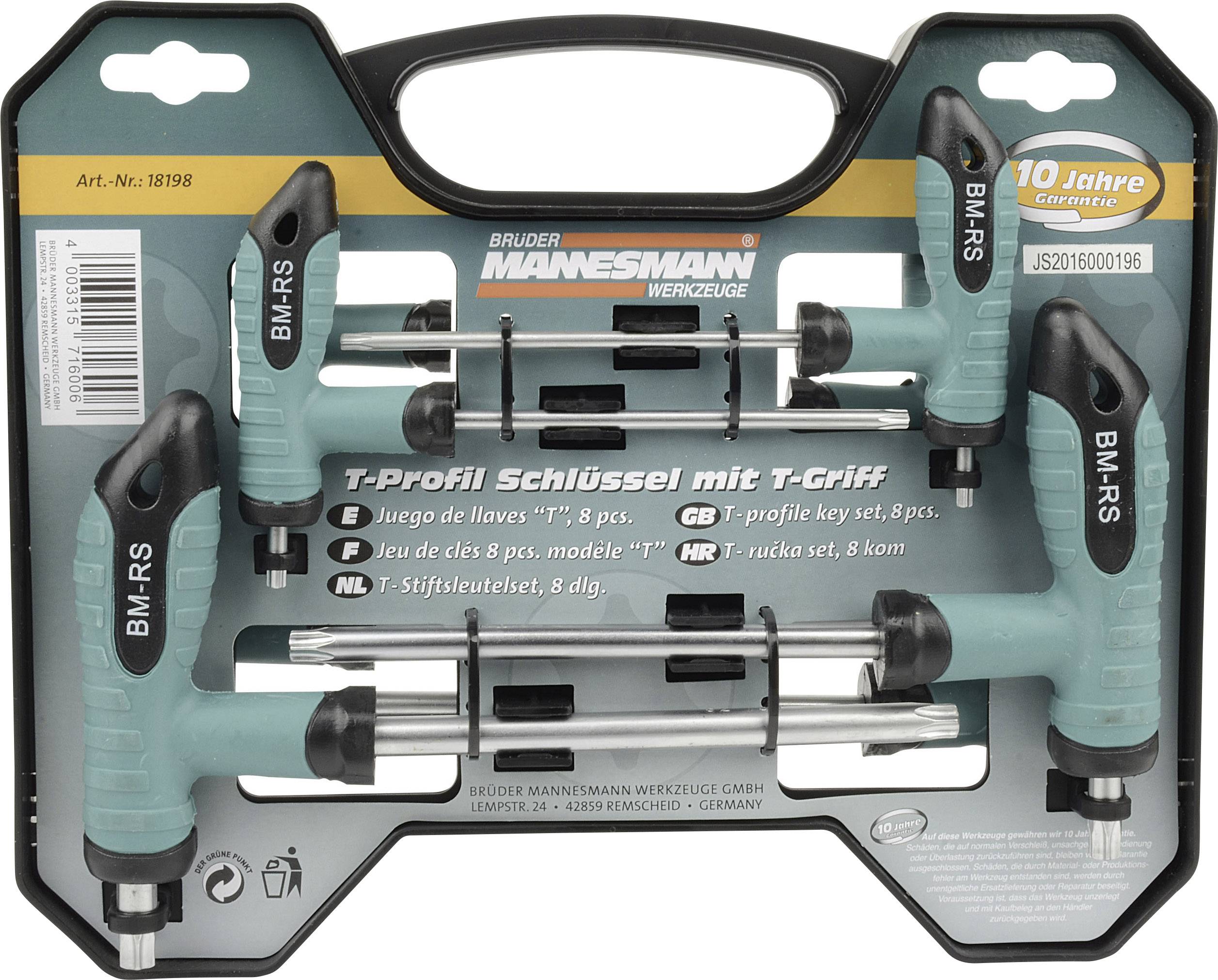 Brüder Mannesmann Workshop Screwdriver set 8-piece Star