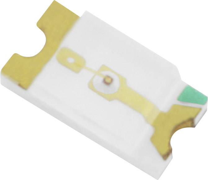 HuiYuan SMD LED 1206 Green 40 mcd 120 ° 20 mA 2.4 V