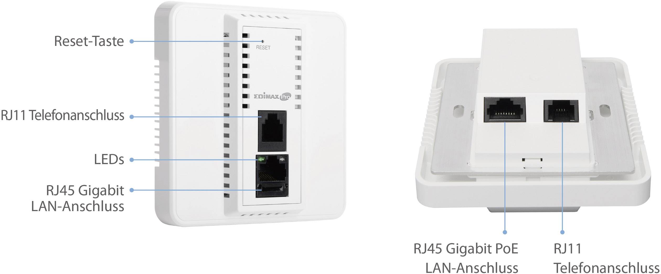 EDIMAX IAP1200 IAP1200 AC1200 Wi-Fi access point 2.4 GHz, 5 GHz