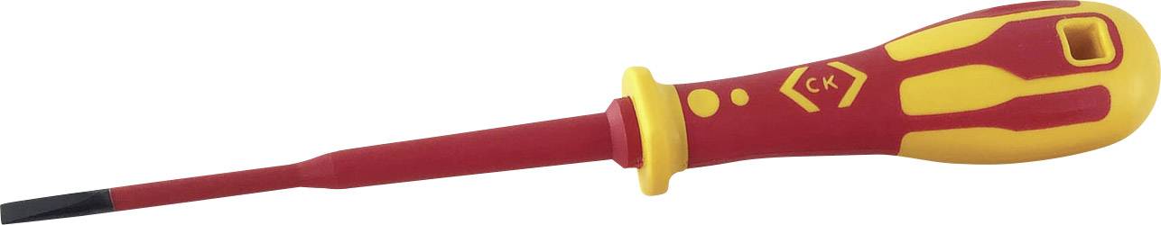 C.K Dextro VDE Slotted screwdriver Blade width: 4 mm Blade length: 100 mm DIN ISO 2380-2