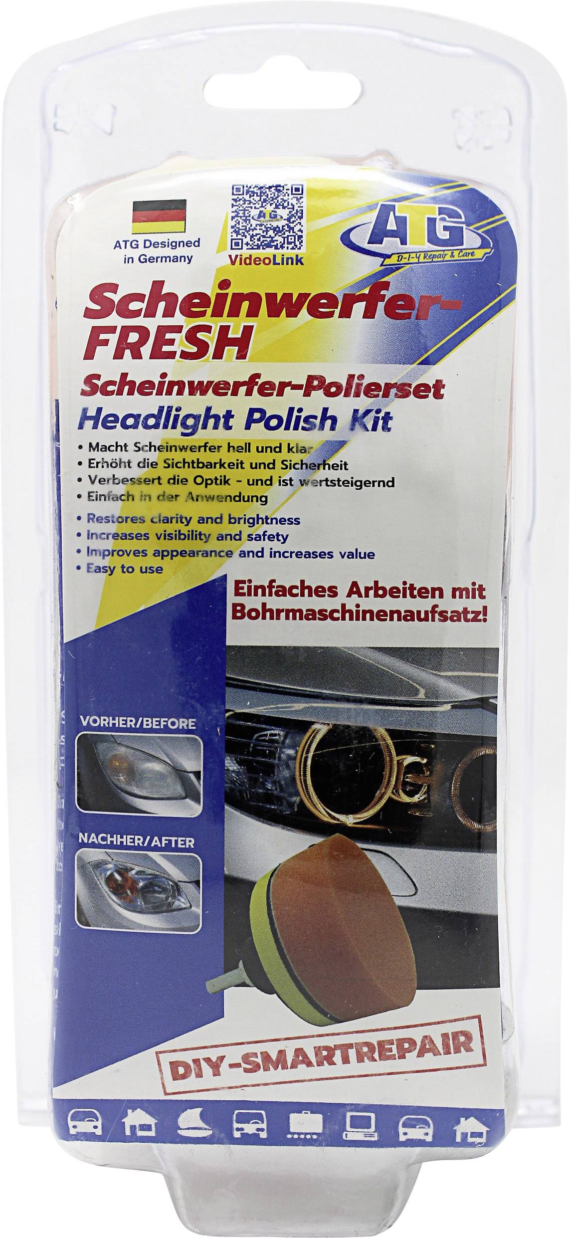 ATG ATG112 Headlight lens refresher kit 1 Set