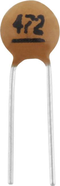TRU COMPONENTS TC-K4,7NF5 Ceramic capacitor THT 4.7 nF 100 V 10 %