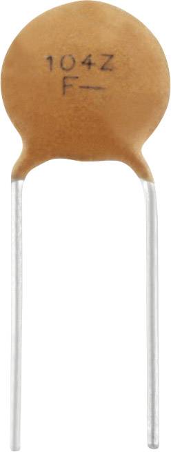 A ceramic capacitor marked '104Z'. It has two terminals and is commonly used in electronic circuits.