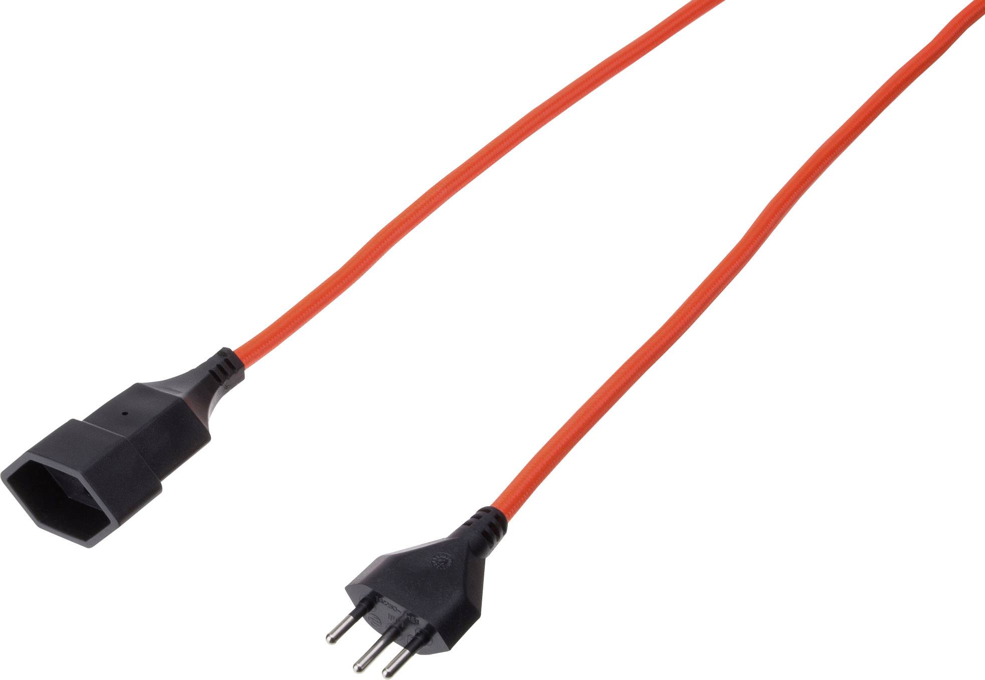 MH MaxTex 114091 Current Cable extension Orange 3.00 m H05VV-F 3G 1,0 mm²