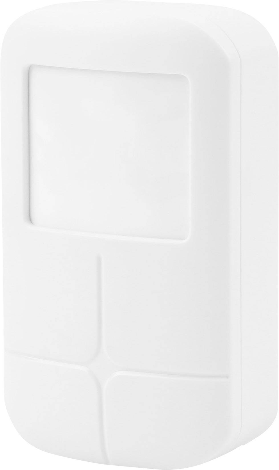 White, rectangular object with rounded corners and four marked segments on its surface.