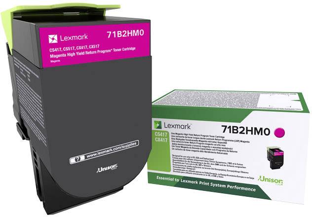 Lexmark Toner cartridge recycling CS417 CS517 CX417 CX517 Original Magenta 3500 Sides 71B2HM0