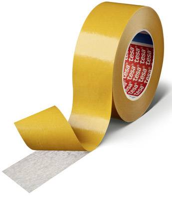 Yellow adhesive tape, partially unrolled, on a white background.