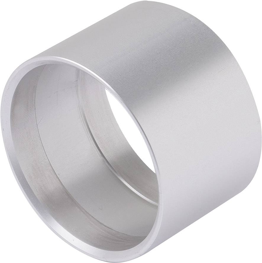 Aluminium metal cylinder with a smooth surface.