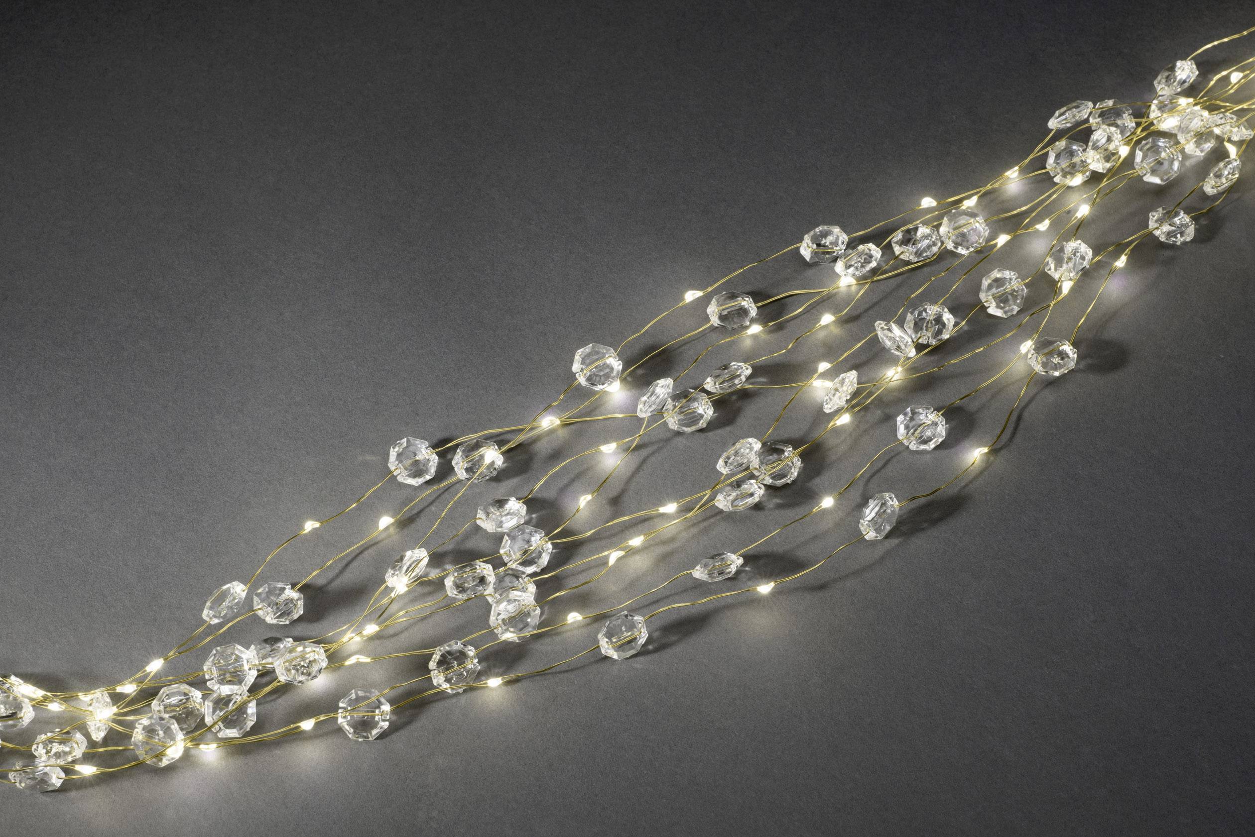Konstsmide 6391-180 LED tinsel Diamonds Warm white LED (monochrome)