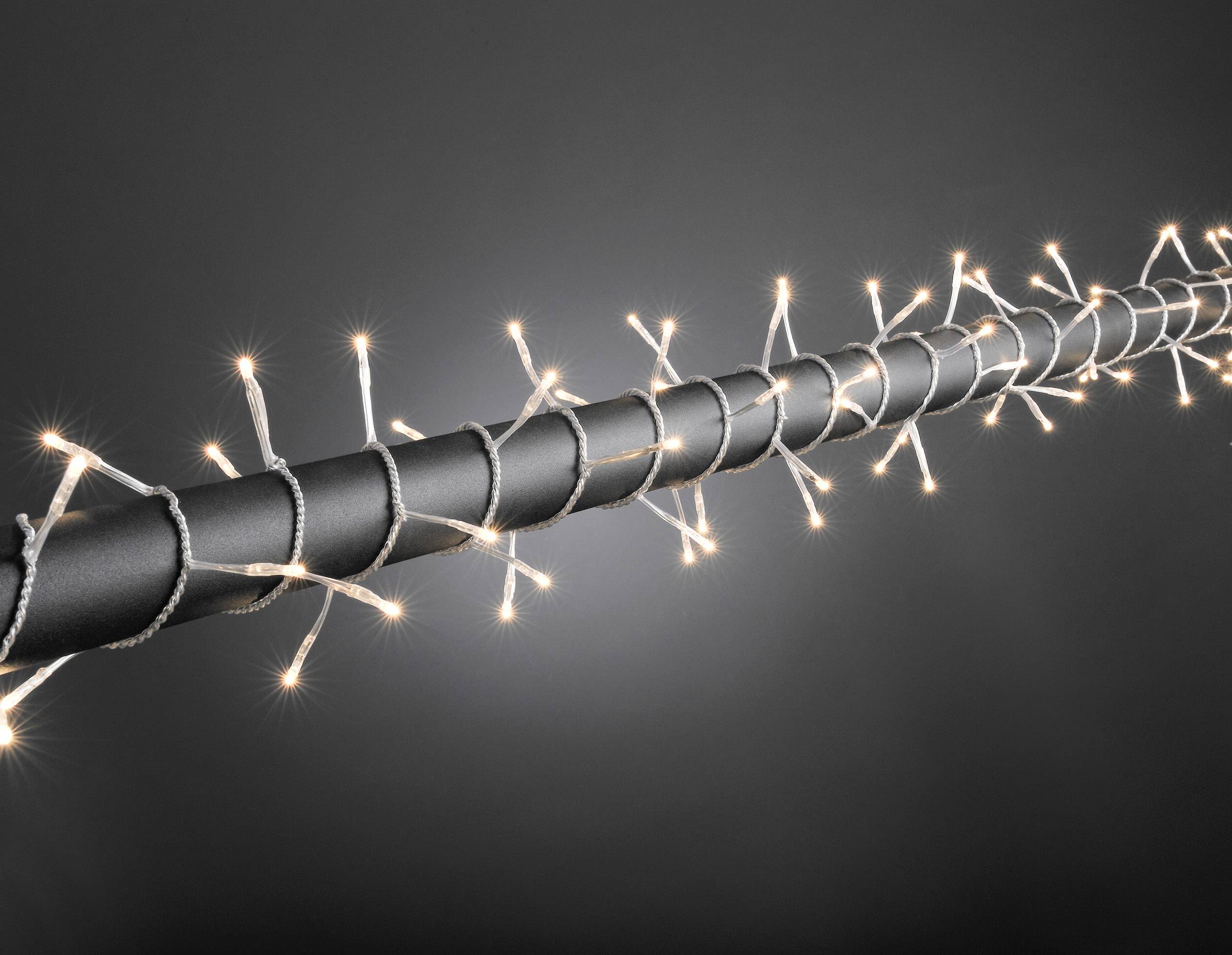 Konstsmide 2366-003 Micro holiday lights Outside mains-powered No. of bulbs 80 Light bulb Clear Illuminated length: 3.95 m