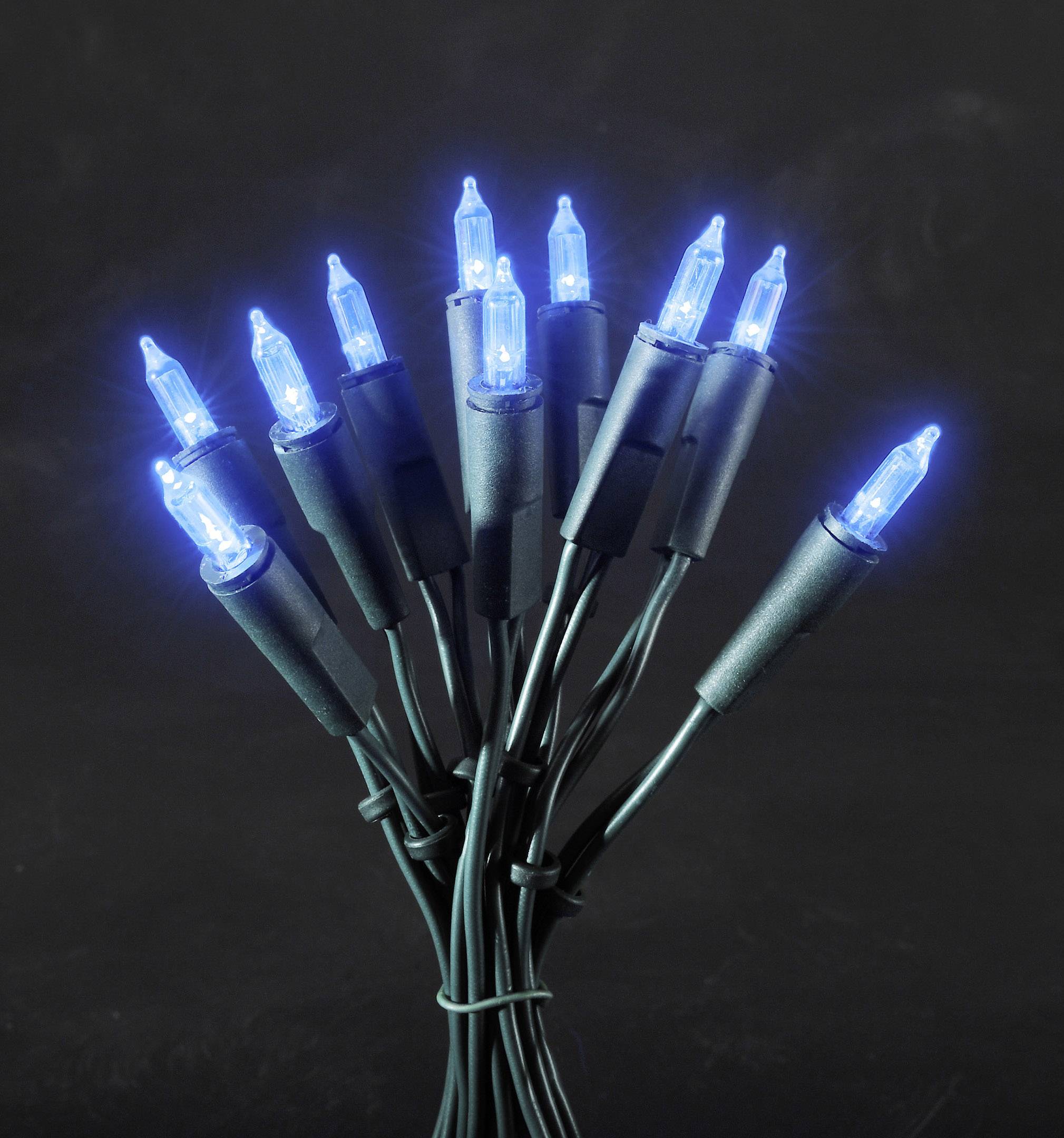 Konstsmide 6302-400 Holiday lights (mini) Inside mains-powered No. of bulbs 35 LED (monochrome) Blue Illuminated length: 5.1 m